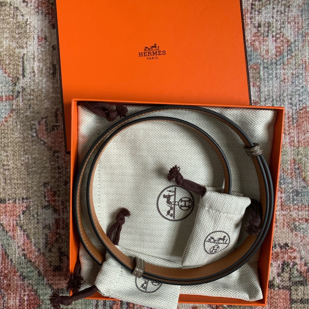 Hermes Kelly Belt - Taupe